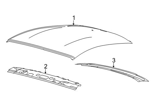 2020 Ford Mustang Roof & Components Diagram