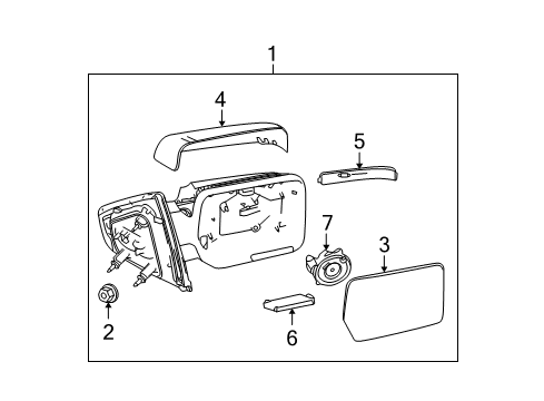 2013 Ford F-150 Outside Mirrors Diagram 6 - Thumbnail