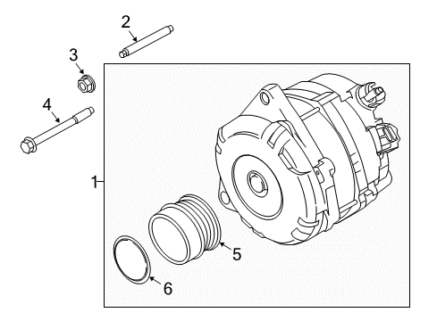 2018 Lincoln Continental Pulley Diagram for FT4Z-10344-D