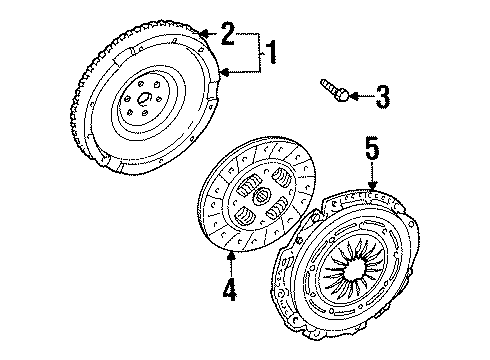 1999 Mercury Mystique Transaxle Parts Diagram 2 - Thumbnail