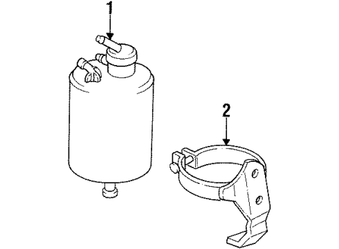 2001 Mercury Villager Reservoir Assembly Diagram for F8XZ-9D653-AA