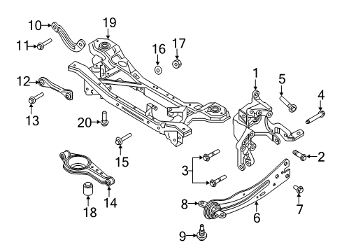 2015 Ford Focus Bolt And Washer Assembly - Hex.Head Diagram for -W706130-S442