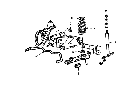 1985 Mercury Capri Exhaust Components Diagram