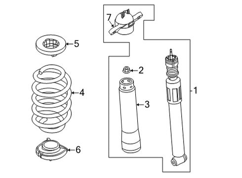 2023 Ford Maverick ANTISQUEAK - REAR SPRING Diagram for NZ6Z-5586-B