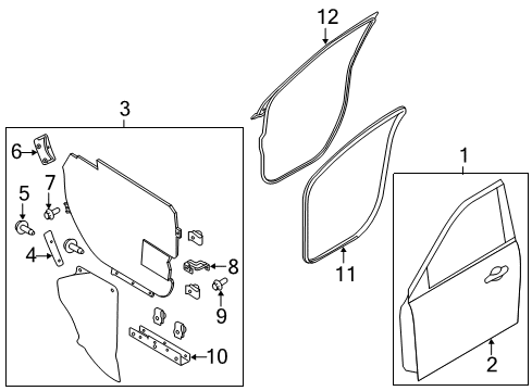 2018 Ford Police Interceptor Utility Regulator - Window - Less Motor Diagram for JB5Z-7823209-A