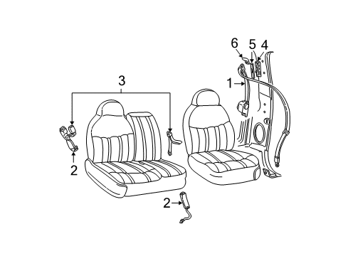 2003 Ford Expedition Seat Belt Diagram