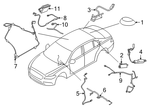 2018 Lincoln Continental Antenna & Radio Diagram