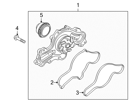 2009 Lincoln MKS Water Pump Diagram