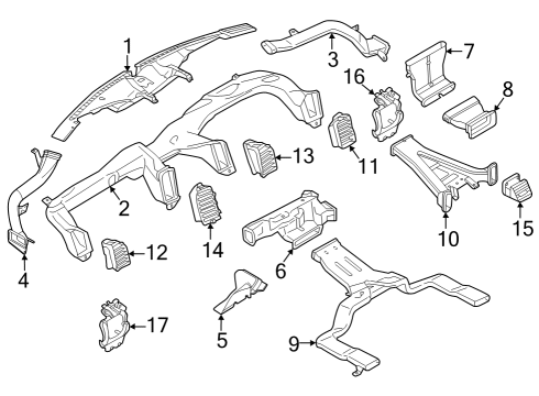 2021 Ford F-150 Ducts Diagram