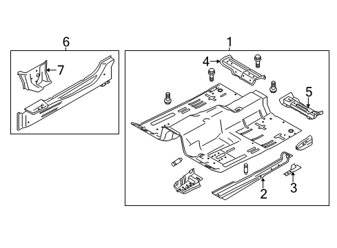 2023 Ford Mustang Floor Diagram 2 - Thumbnail