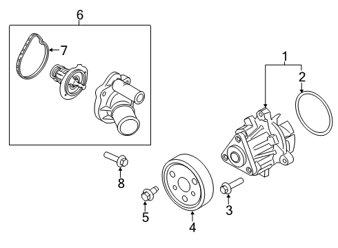 2020 Ford Transit Connect Water Pump Diagram 2 - Thumbnail