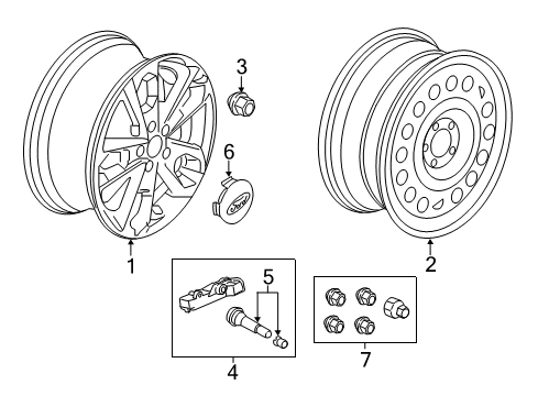 2016 Ford Transit Connect Wheels Diagram