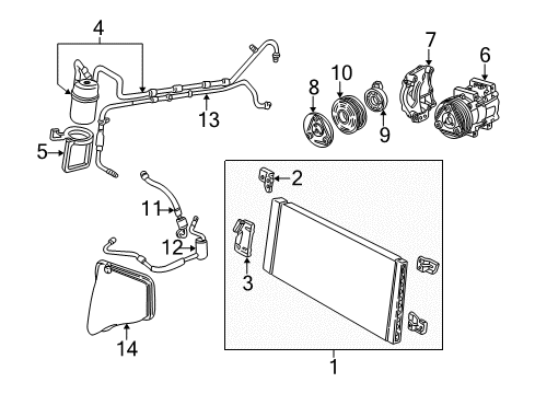 2001 Mercury Sable Air Conditioner Diagram 2 - Thumbnail