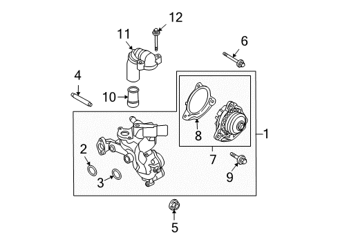 2012 Ford Fusion Water Pump Diagram