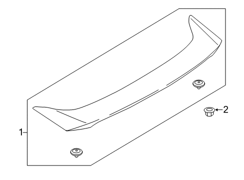 2019 Ford SSV Plug-In Hybrid Rear Spoiler Diagram