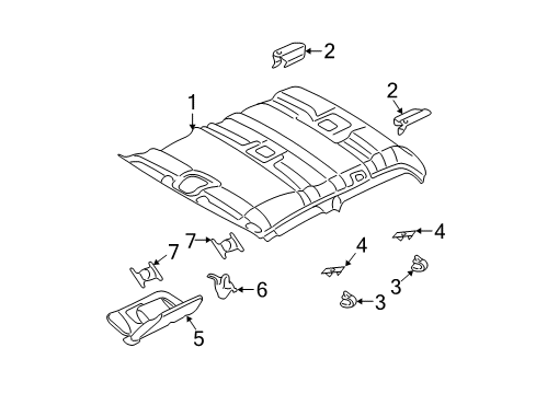 2004 Ford Explorer Sport Trac Retainer Diagram for 3L2Z-78041A20-AAA