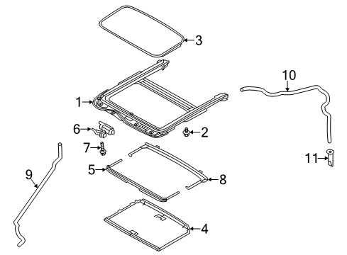 2017 Ford Focus Sunroof, Body Diagram