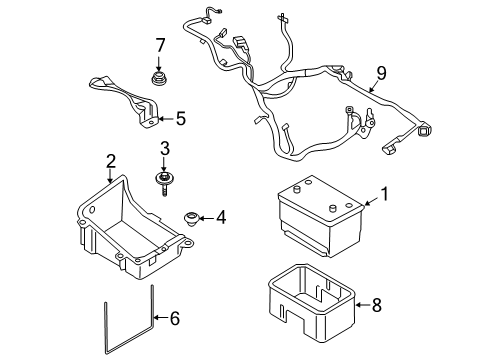 2019 Ford F-250 Super Duty Battery Diagram