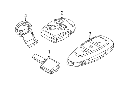 2016 Ford Fiesta Remote Control System Diagram for 3M5Z-15K601-A