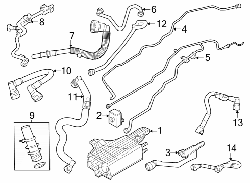 2022 Lincoln Aviator TUBE ASY - FUEL Diagram for L1MZ-9D683-F