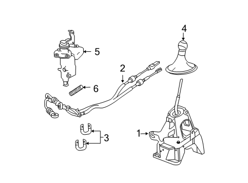 2011 Ford Escape Shifter Housing Diagram 3 - Thumbnail