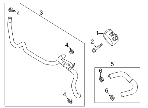 2020 Ford Explorer Engine Oil Cooler Diagram 1 - Thumbnail