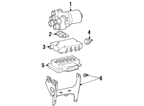 1997 Lincoln Town Car Anti-Lock Brakes Diagram 1 - Thumbnail