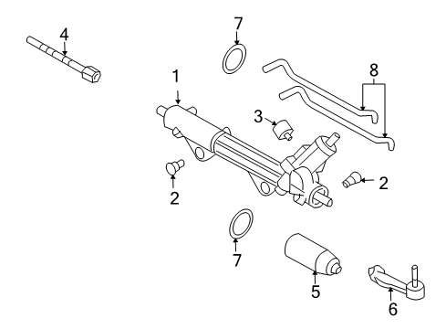 2005 Ford Thunderbird Insulator - Rubber Diagram for 3W4Z-3C716-BA