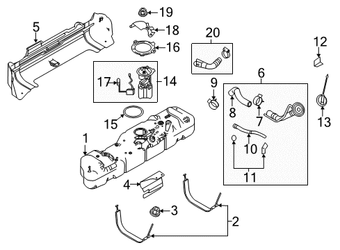 2011 Ford E-250 Fuel Supply Diagram