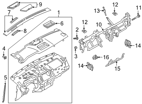 2019 Ford Ranger Instrument Panel Diagram