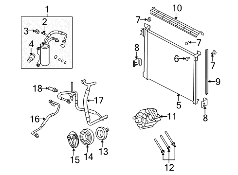 2008 Ford E-350 Super Duty Switch - Air Condit.System - Vacuum Diagram for YC2Z-19E561-AA