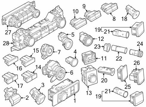 2023 Ford F-250 Super Duty Parking Brake Diagram 1 - Thumbnail