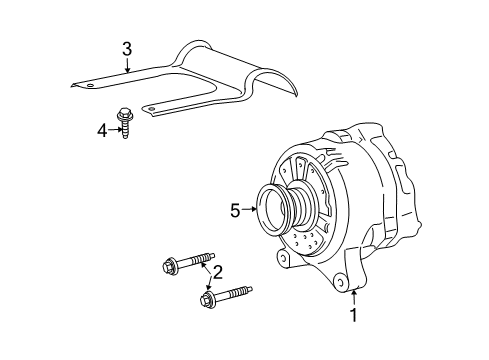 2003 Ford Crown Victoria Bracket Diagram for 1W7Z-10153-CA