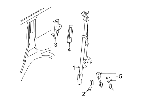 2004 Mercury Monterey Seat Belt Diagram 2 - Thumbnail