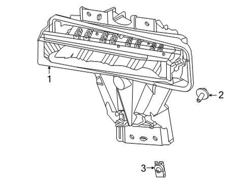 2021 Ford F-250 Super Duty Fog Lamps Diagram 2 - Thumbnail