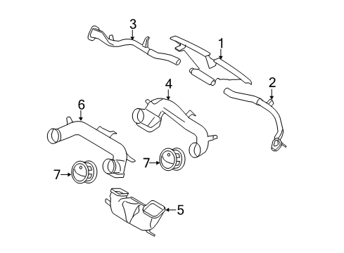 2015 Ford F-250 Super Duty Ducts Diagram 2 - Thumbnail