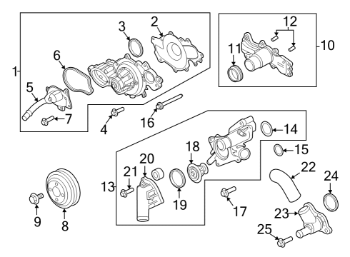 2022 Ford F-150 Water Pump Diagram 3 - Thumbnail