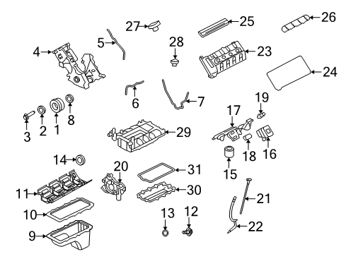 2007 Ford Mustang Filter Assembly - Fuel Diagram for 2C5Z-9155-BC