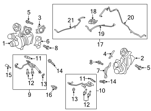 2016 Ford F-150 Turbocharger, Engine Diagram 2 - Thumbnail