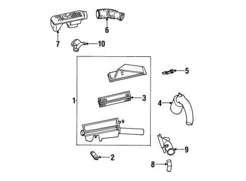 2000 Ford Contour Air Intake Diagram 1 - Thumbnail