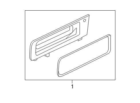 2016 Ford Expedition Quarter Panel - Glass & Hardware Diagram 1 - Thumbnail