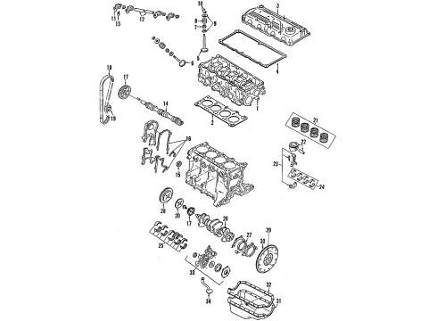 1992 Ford Festiva GASKET Diagram for E7GZ6020A