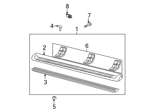 2015 Ford Expedition Step Assembly Diagram for 7L1Z-16450-BA