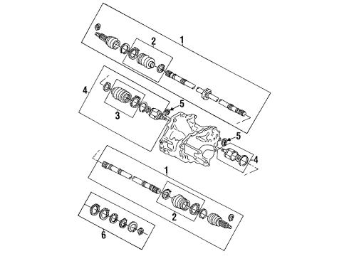 1994 Ford Aspire Joint Diagram for F4BZ3B436B