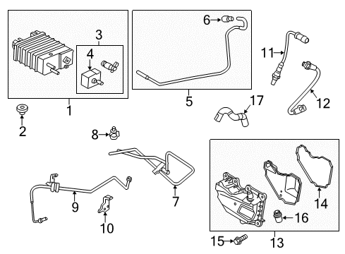 2014 Ford Fiesta Hose - Fuel Vapour Diagram for D2BZ-9G297-A