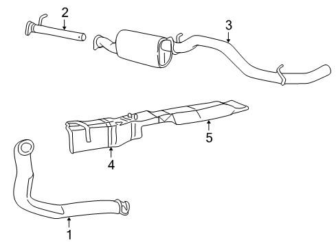 2000 Ford Excursion Exhaust Pipe Diagram for F81Z-6N646-AA