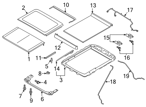 2019 Ford Expedition Sunroof Diagram 2 - Thumbnail