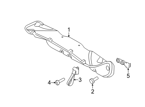 2010 Mercury Milan Handle - Luggage Compartment Diagram for AG1Z-54434A14-BA