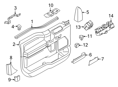 2017 Ford F-250 Super Duty Power Seats Diagram