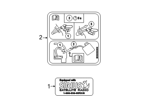 2024 Ford Expedition Information Labels Diagram